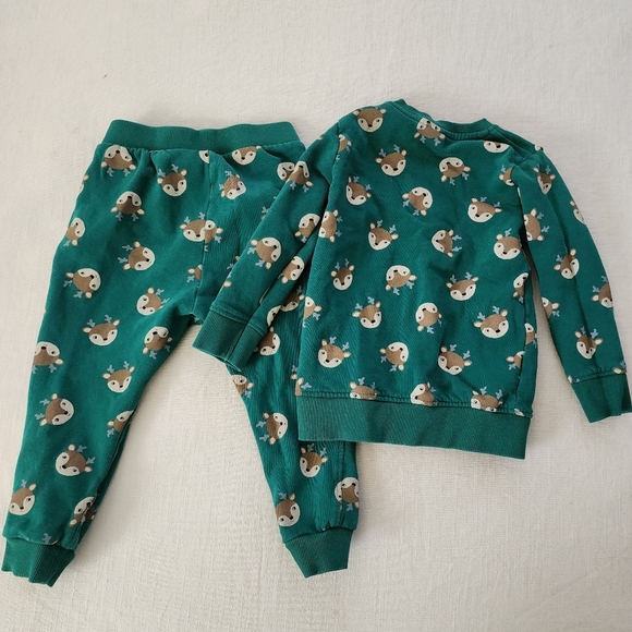H&m reindeer matching sweatsuit 3t - Picture 6 of 6